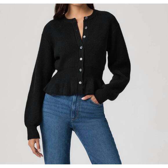 NEW PAIGE roslin cardigan in black